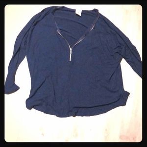 Navy Freeloader Long-sleeved Navy Top Size L